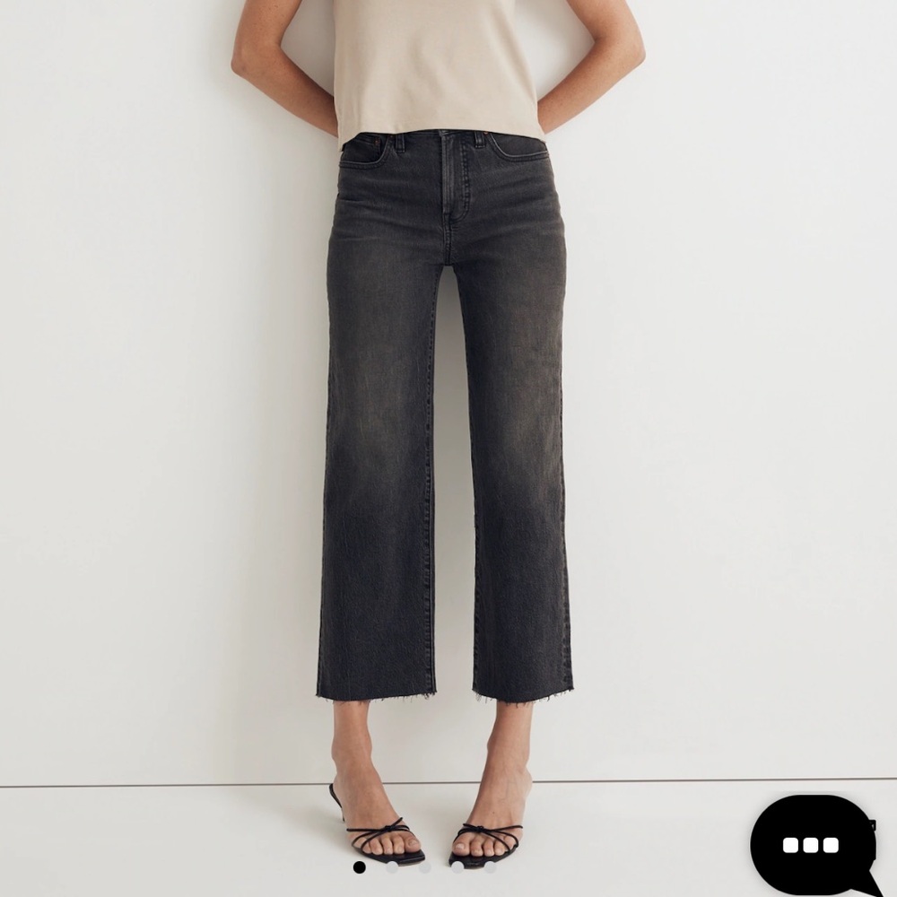 NWT Madewell Perfect Vintage Wide-Leg Crop Jean